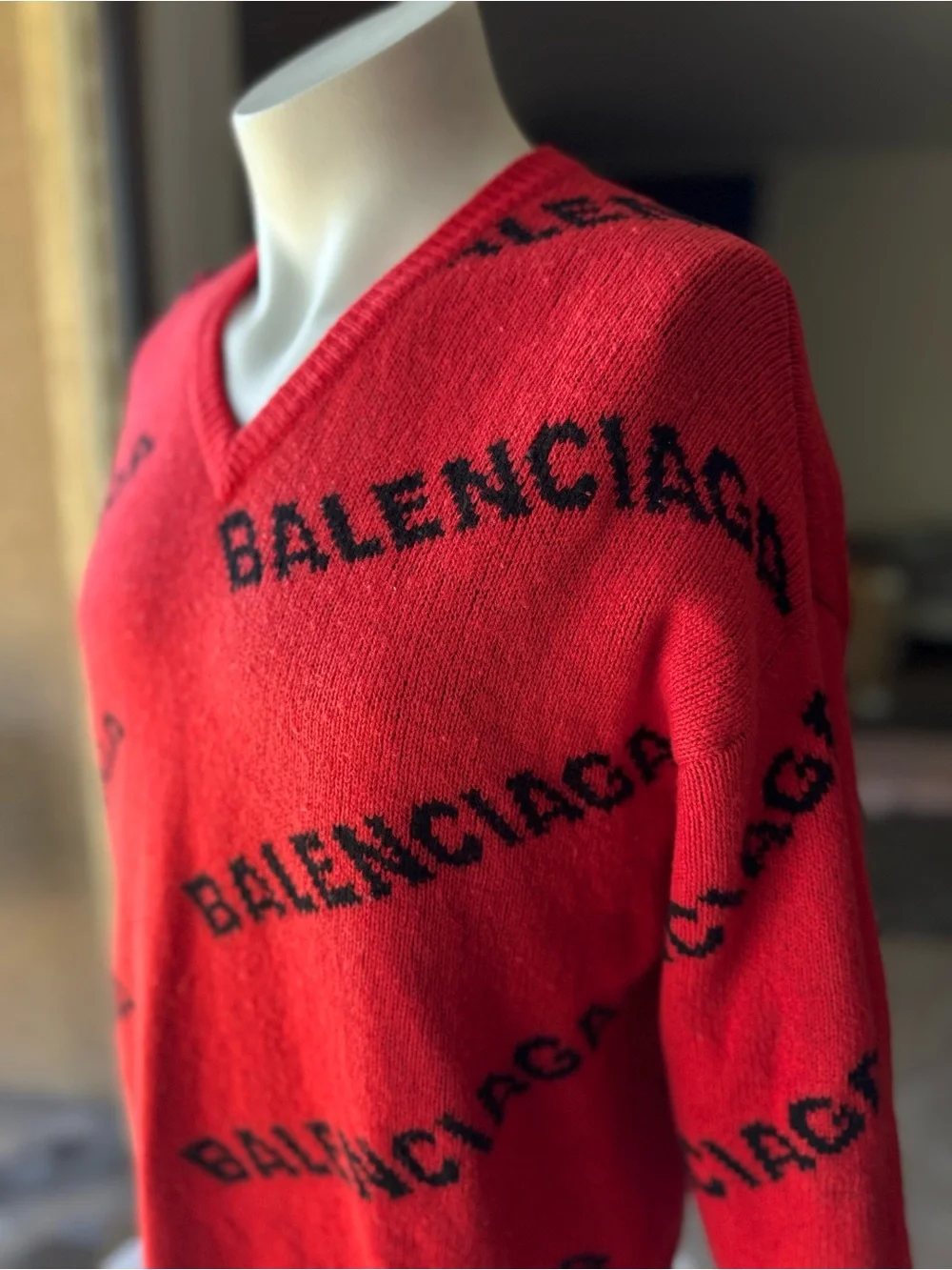 Balenciaga bold red